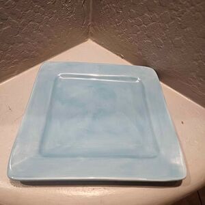 10.5" JC Penny Home Collection Azure Blue Dinner Plate